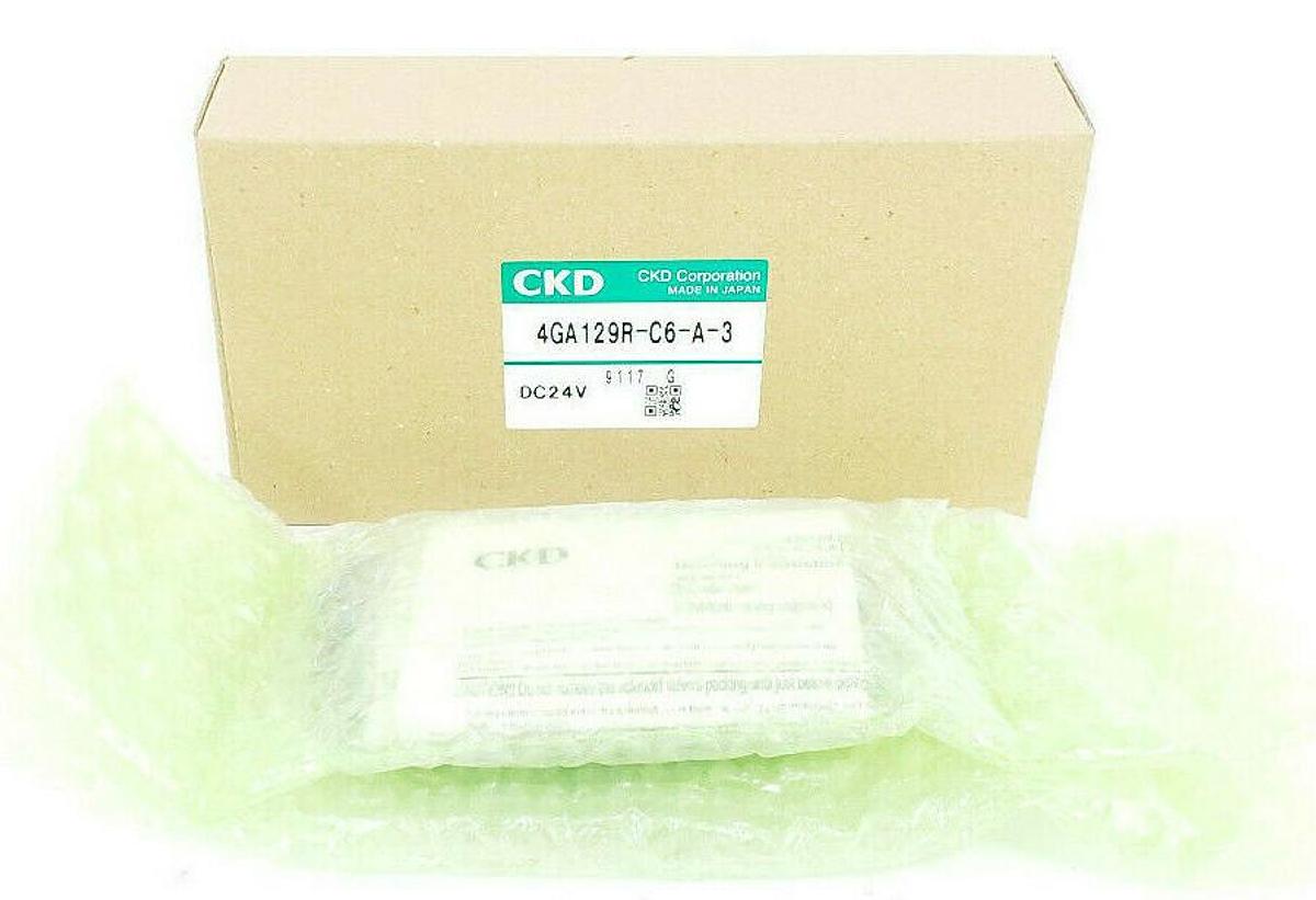 NIB CKD 4GA129R-C6-A-3 SOLENOID VALVE, 4G SERIES, 24VDC, 4GA129RC6A3