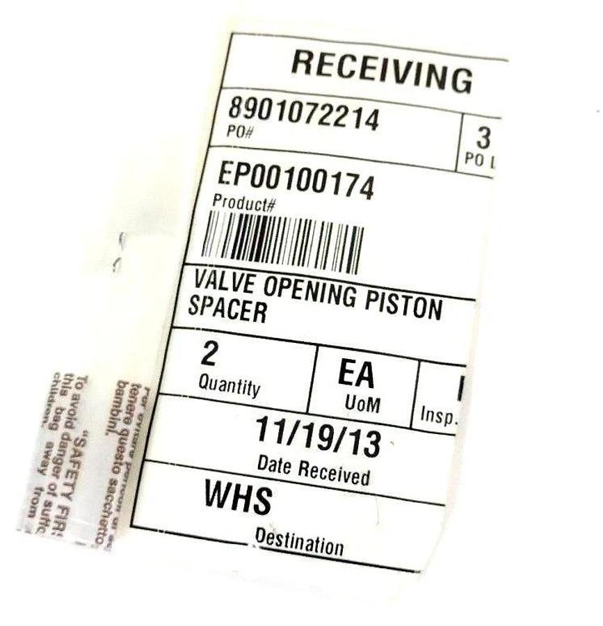 LOT OF 2 NEW CENTRALINA SCIACQUATRICE EP00100174 VALVE OPENING PISTON SPACERS