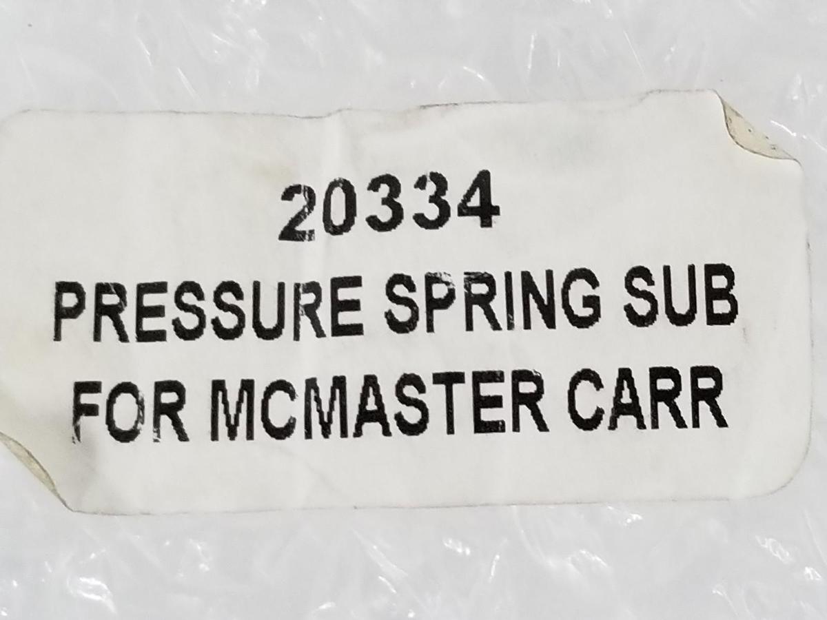 Used NEW CASH ACME 20334 PRESSURE SPRING SET 01747 10-50, 01748 30-90, 02235 100-180