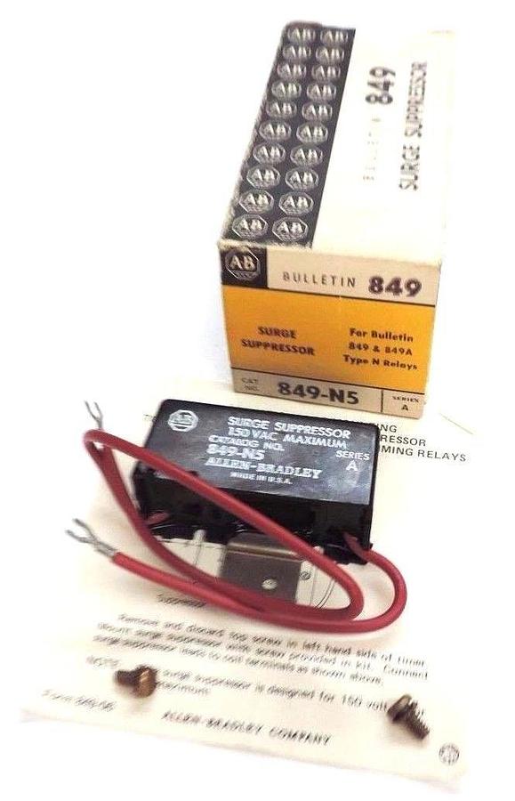 Used NIB ALLEN BRADLEY 849-N5 SURGE SUPPRESSOR SER. A, 849N5