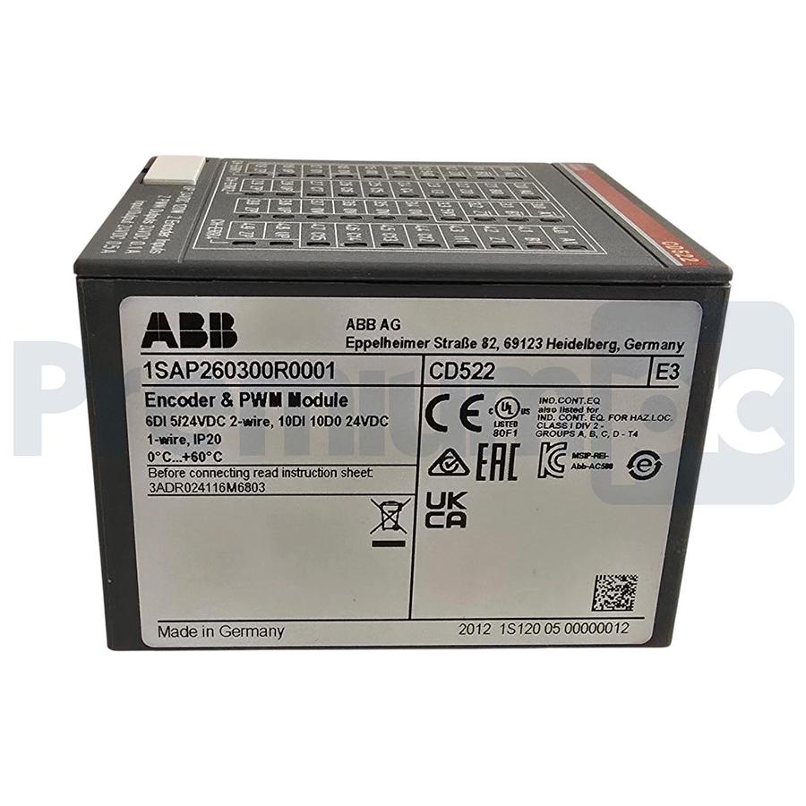 ABB 1SAP260300R0001 | CD522 AC500 S500 Encoder & PWM I/O Function Module NSMP