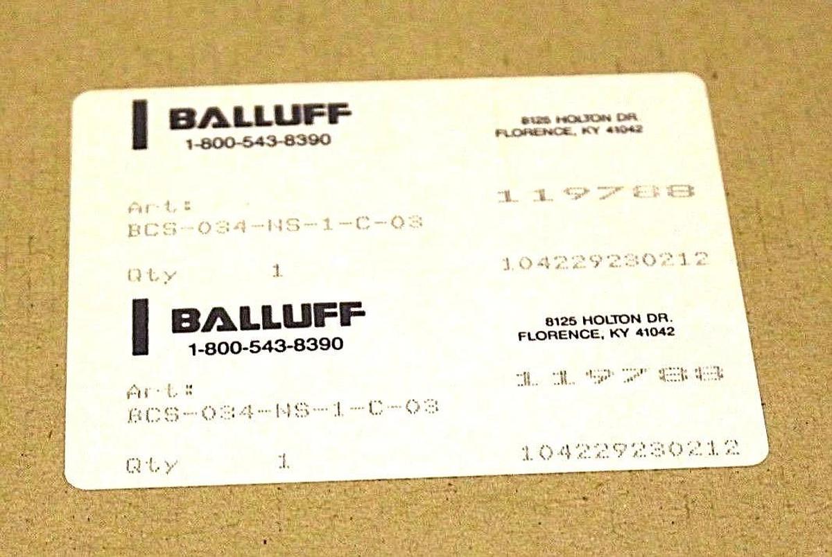 Used NIB BALLUFF BCS-034-NS-1-C-03 CAPACITIVE SENSOR 10-30VDC 119788 BCS034NS1C03