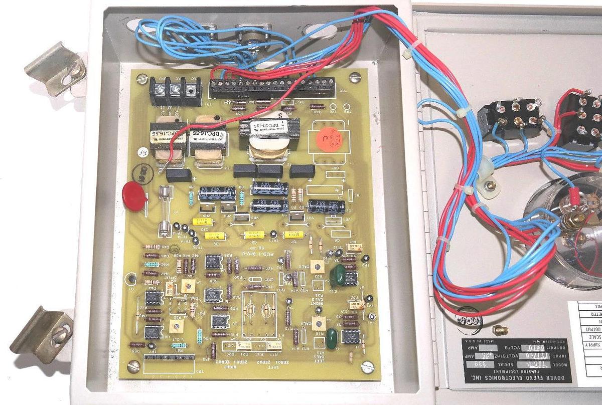 Used DOVER FLEXO ELECTRONICS TI5 TENSION INDICATOR EA1072C, PCD-1, TI5-C