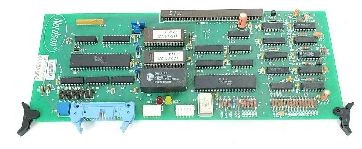 Used NORDSON 105781B PC BOARD 100822, REPLACEMENT P/N: 119215B W/ 117151B & 117152B