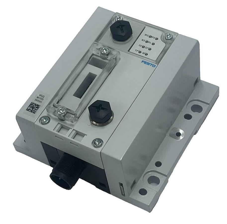 FESTO CPX-FB32 Ethernet Node Assy w/ CPX-GE-EV-S Interlink Block & End Plates