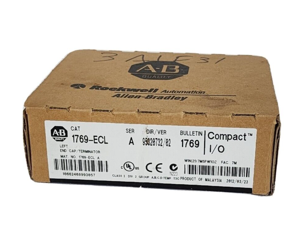 NEW SEALED ALLEN BRADLEY 1769-ECL SER. A LEFT END CAP / TERMINATOR