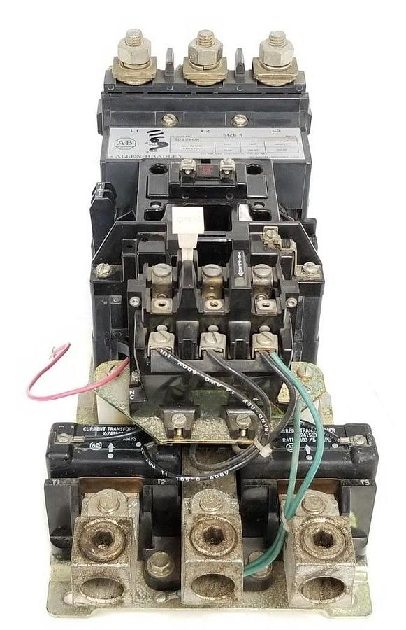 Used ALLEN BRADLEY 509-FOB NON-REVERSING STARTER NEMA SIZE 5, SER. L, 3P, 3PH, 509FOB