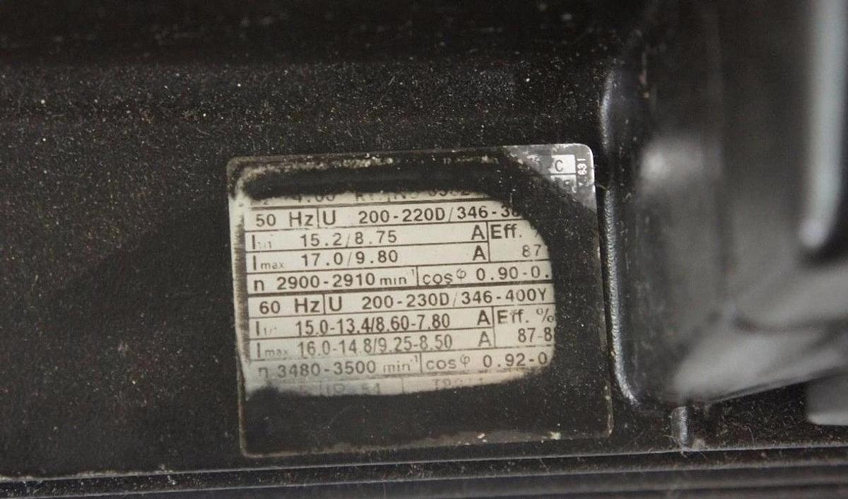 Used GRUNDFOS 50/60 HZ MOTOR UNKNOWN PART NUMBER