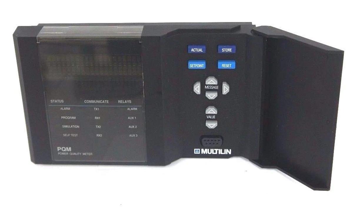 NEW GE MULTILIN PQM POWER QUALITY METER WITH CABLES