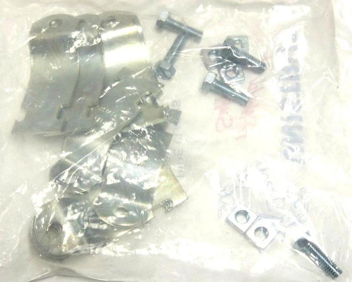 Used NEW UNISTRUT P1115 PIPE CLAMPS FOR 1-1/2'' RIGID STEEL CONDUIT (GRC) QTY: 15