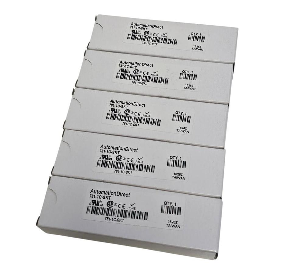 Used LOT OF 5 NIB AutomationDirect 781-1C-SKT RELAY SOCKETS 7811CSKT