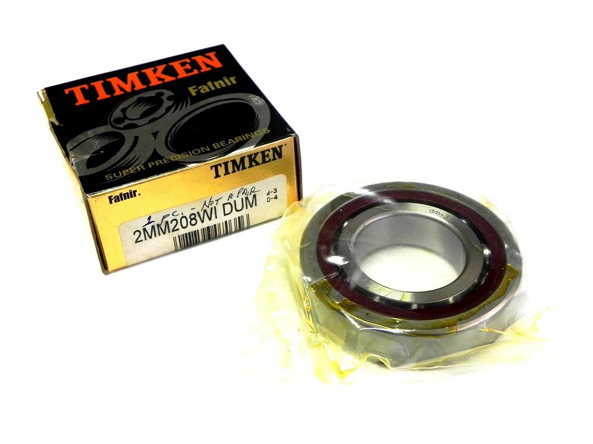 Used TIMKEN 2MM208WI DUM SUPER PRECISION BEARING 1PC. 2MM208WIDUM NIB