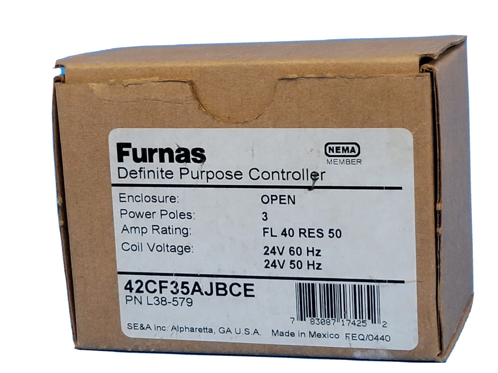 NIB FURNAS 42CF35AJBCE DEFINITE PURPOSE CONTROLLER 3-POLES