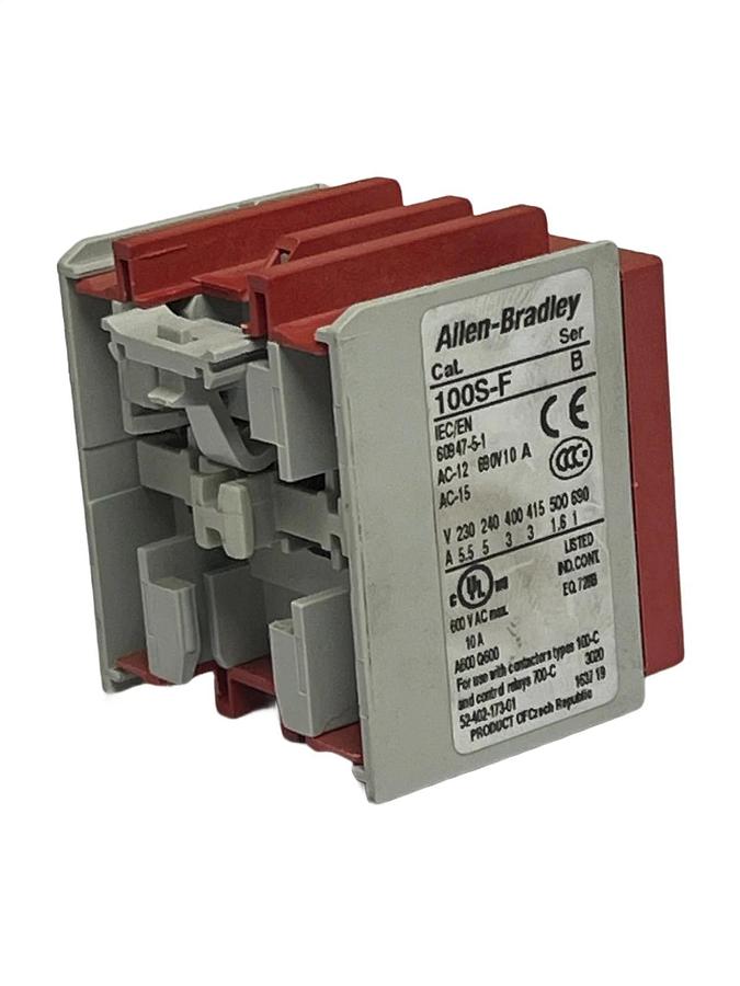 Used Allen Bradley 100S-F Auxiliary Contact Block Side Mount