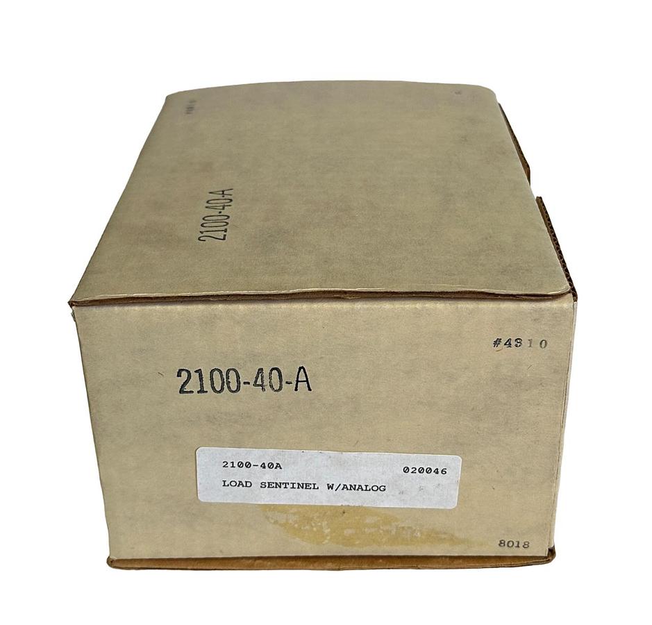 Used NEW EBBERT ENGINEERING 2100-40A / 210040A LOAD SENTINEL W/ ANALOG 120Vac