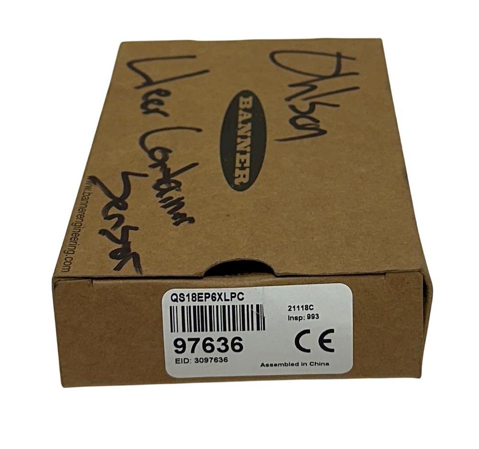 Used BANNER QS18EP6XLPC / 97636 ALL PURPOSE PHOTOELECTRIC SENSOR 10-30VDC 2M NSMP