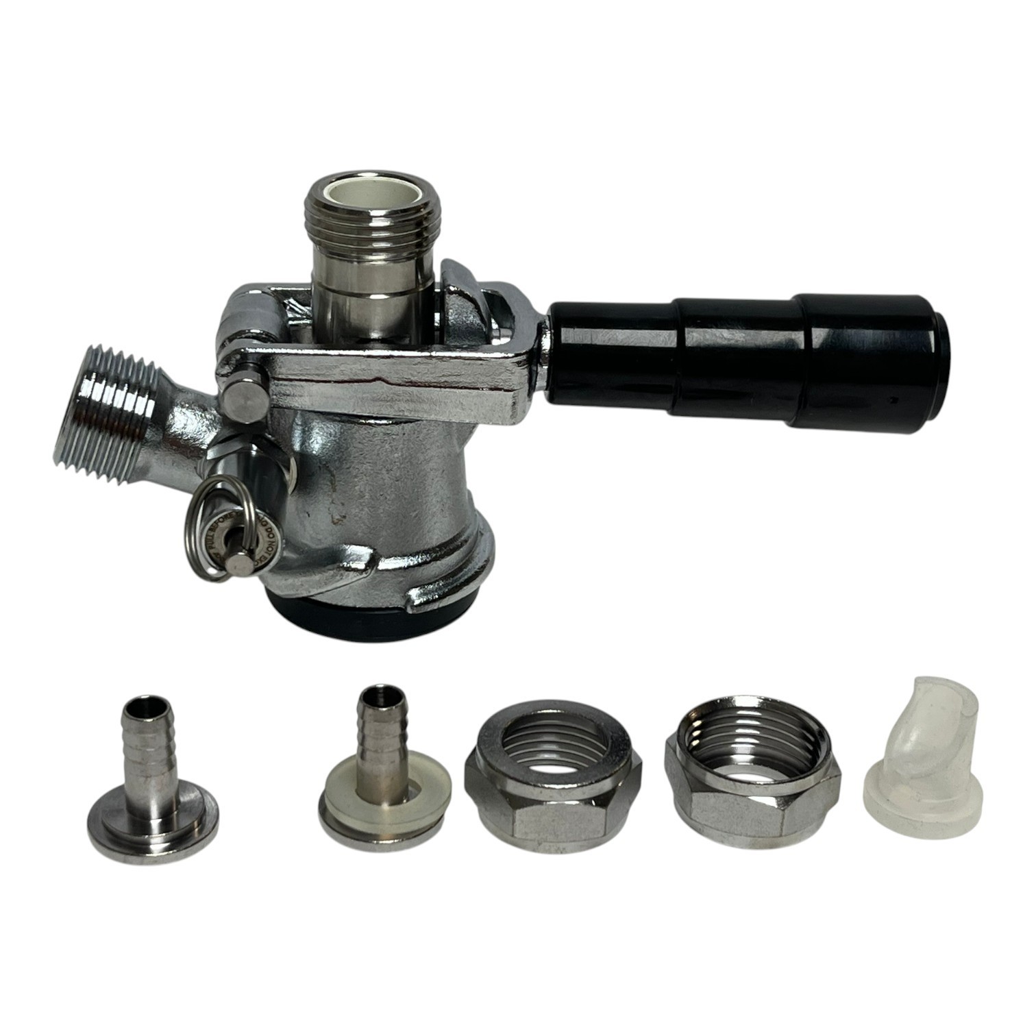 Used Gaslin D System American Sankey Keg Coupler Tap Kit with Tailpiece Fittings
