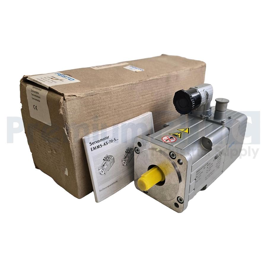 Used Festo 550115 | EMMS-AS-70-S-LS-RM Synchronous Servo Motor 360VDC 0.866kW NSMP