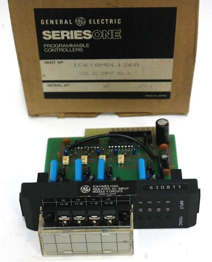 Used NIB GE FANUC IC610MDL126A ISOLATED AC INPUT MODULE 4 CIRCUITS