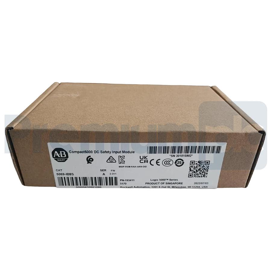 Used Allen Bradley 5069-IB8S /A Compact 5000 I/O DC Safety Input Module 8Pt 24V NSFS 885630551098
