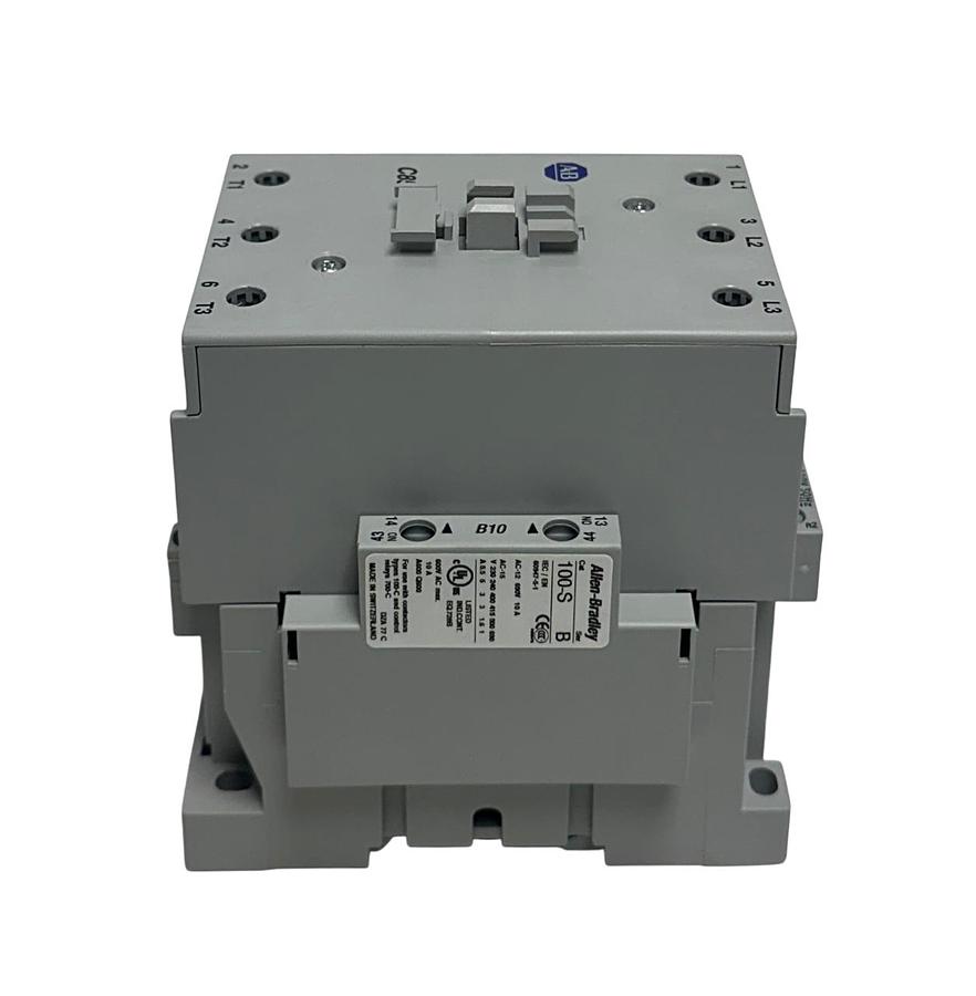 Used ALLEN BRADLEY 100-C85D10 /A BULLETIN 100 CONTACTOR 3-POLE 1NO AUX 110/120V NSMP