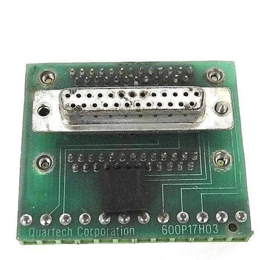 Used QUARTECH 600P17H03 CIRCUIT BOARD W/ CONNECTORS
