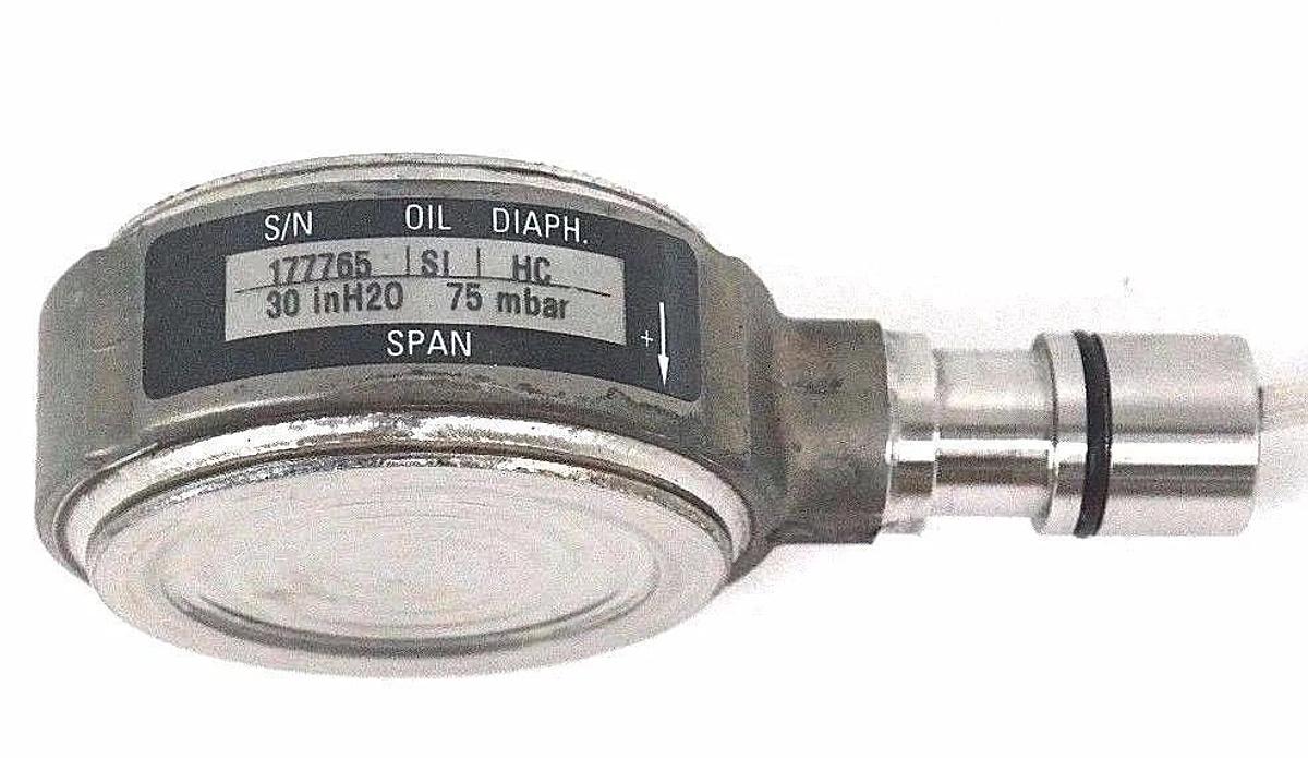 Used NEW ABB C22928P OIL DIAPHRAGM 30IN-H20 75MBAR PRESSURE TRANSMITTER 177765 SI HC