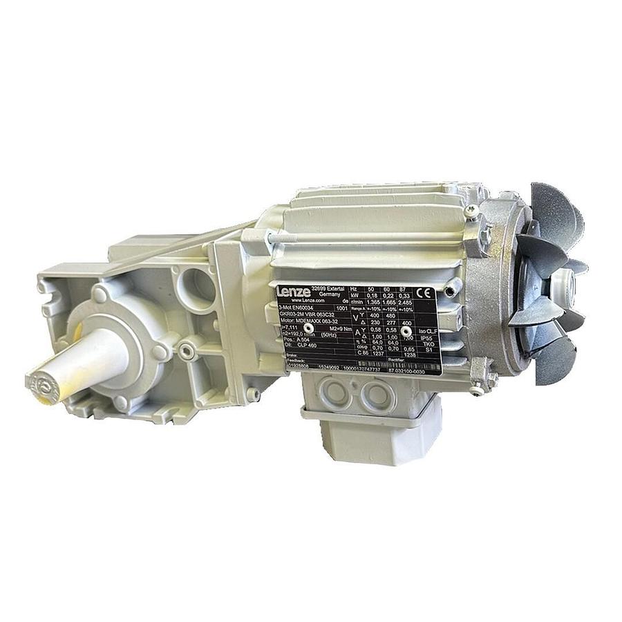 Used NEW LENZE MDEMAXX 063-32 GEAR MOTOR GKR03-2M VBR 063C32 15249092 NNB *DAMAGED