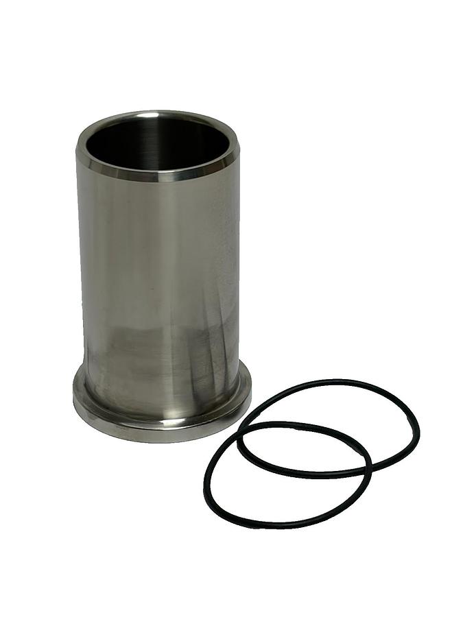 Used Ampco Pump Shaft Sleeve SX8104421 Stainless Steel Replacement Part with O-Rings