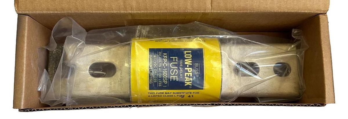 NEW COOPER BUSSMANN KRP-C-1600SP / KRPC1600SP HI-CAP LOW-PEAK FUSE 600VAC/300VDC