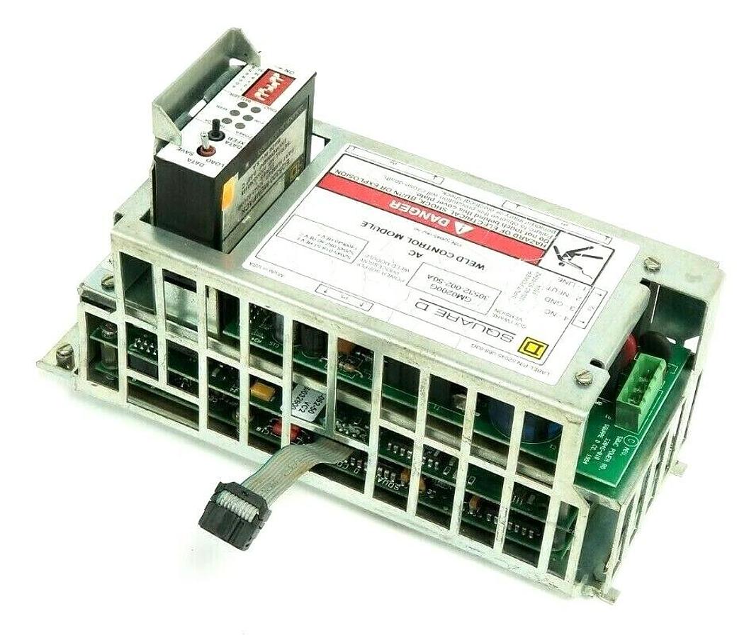 Used SQUARE D 52045-062-50 WELD CONTROL MODULE W/ EQ5300 52045-034-50 MEMPACK GM0200G