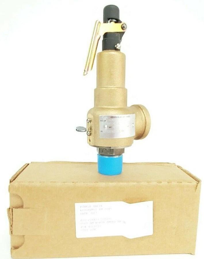 NIB KUNKLE 6030FEM01-LM SAFETY RELIEF VALVE, 45PSI, 6030FEM01-LM-0045, 1"