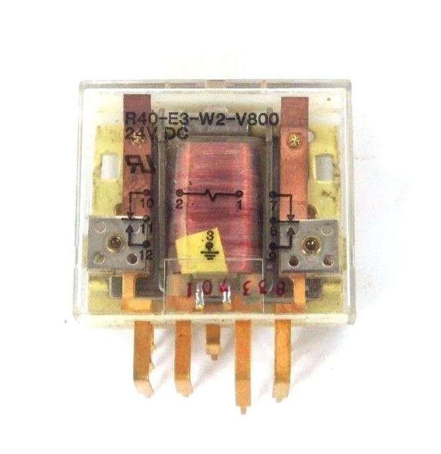 Used NIB POTTER & BRUMFIELD R40-E3-W2-V800 RELAY 24V, R40E3W2-V800