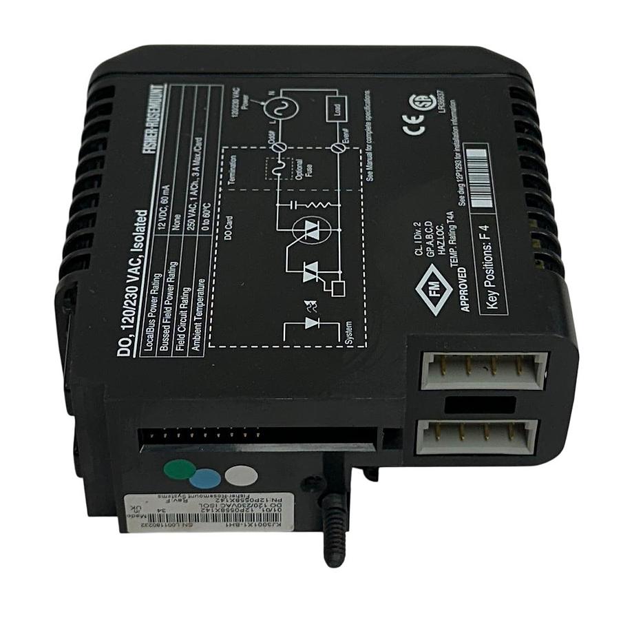 Used ROSEMOUNT DeltaV KJ3001X1-BH1 / 12P0558X142 DISCRETE OUTPUT MODULE 120/230V USNP