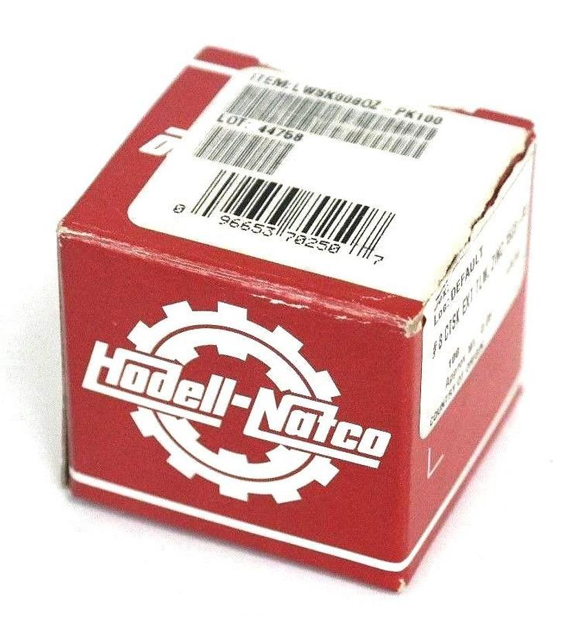 Used (90) NIB HODELL-NATCO LWSK008OZ-PK100 LOCK WASHERS #8 STSK EXT TLW, ZINC 1508-00