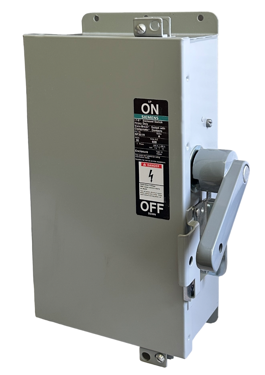 Used NEW SIEMENS ITE NF351H /A Vacu-Break SWITCH W/ Clampmatic CONTACTS 30A 600VAC