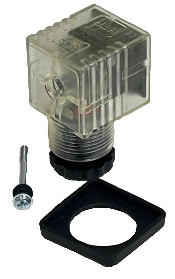Lot of 3 HTP Solenoid Valve Plugs | 3-Pin | 10A 250V | Clear Body Connector NSNP