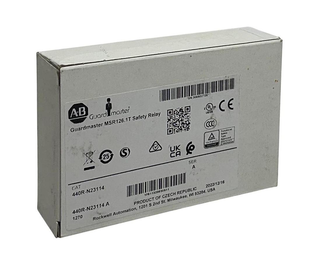 ALLEN BRADLEY 440R-N23114 /A Guardmaster MSR126.1T SAFETY RELAY 24VAC/DC 4W NSMP