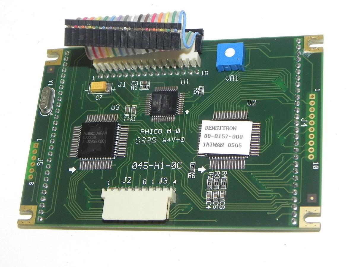 Used DENSITRON 045-H1-0C LCD DISPLAY PHICO M-0, 80-0157-000 4'' DISPLAY