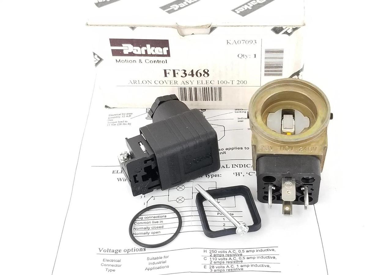 Used NIB PARKER FF3468 ARLON COVER ASY ELEC 100-T 200
