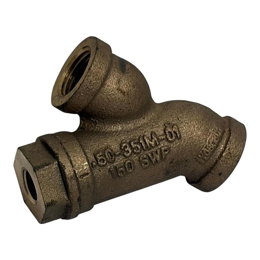 Used Mueller 351M Bronze Y Strainer 1/2" NPT Female Threaded 150 SWP Valve New