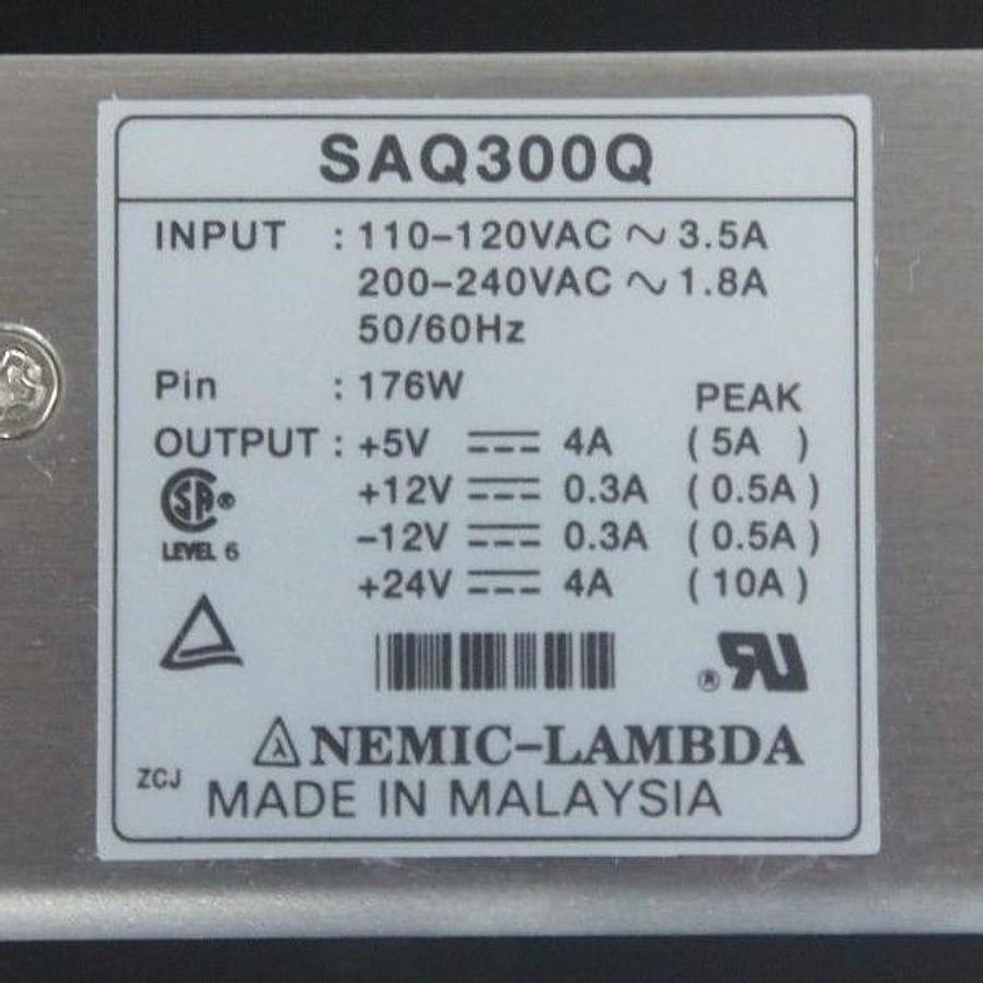 Used NEW NEMIC-LAMBDA SAQ300Q POWER SUPPLY 110-120VAC~3.5A, 200-240VAC~1.8A