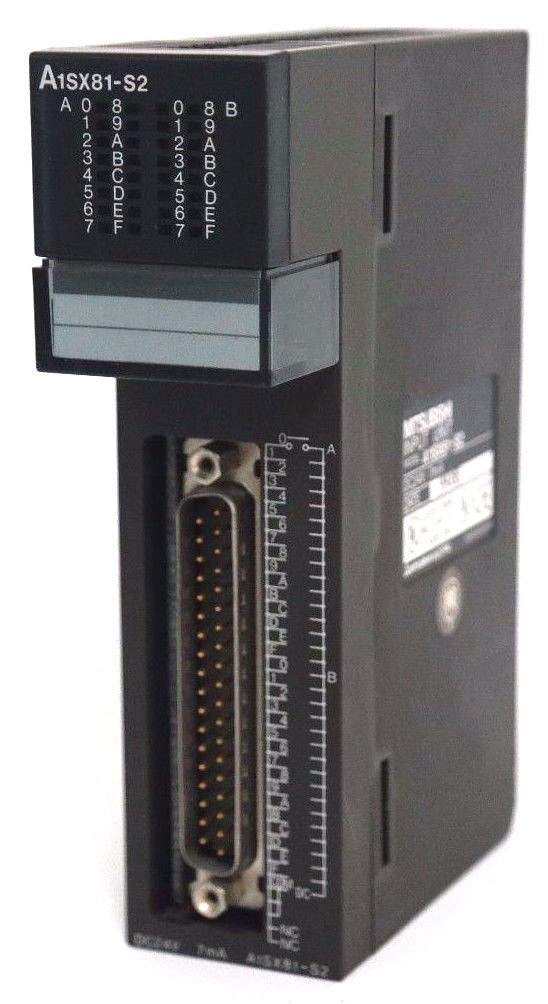Used MITSUBISHI A1SX81-S2 INPUT MODULE A1SX81S2, DC24V, 7mA