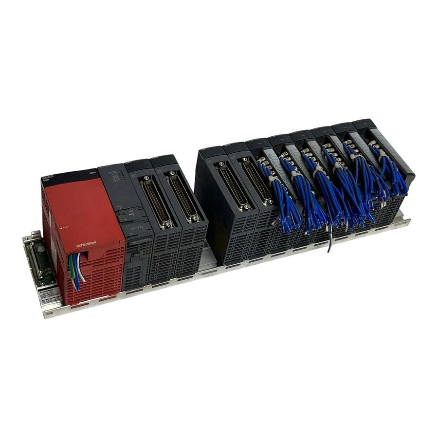 Used Mitsubishi Melsec-Q PLC Rack Q01UCPU Q63P Q312B QX81 QY80 Input Output