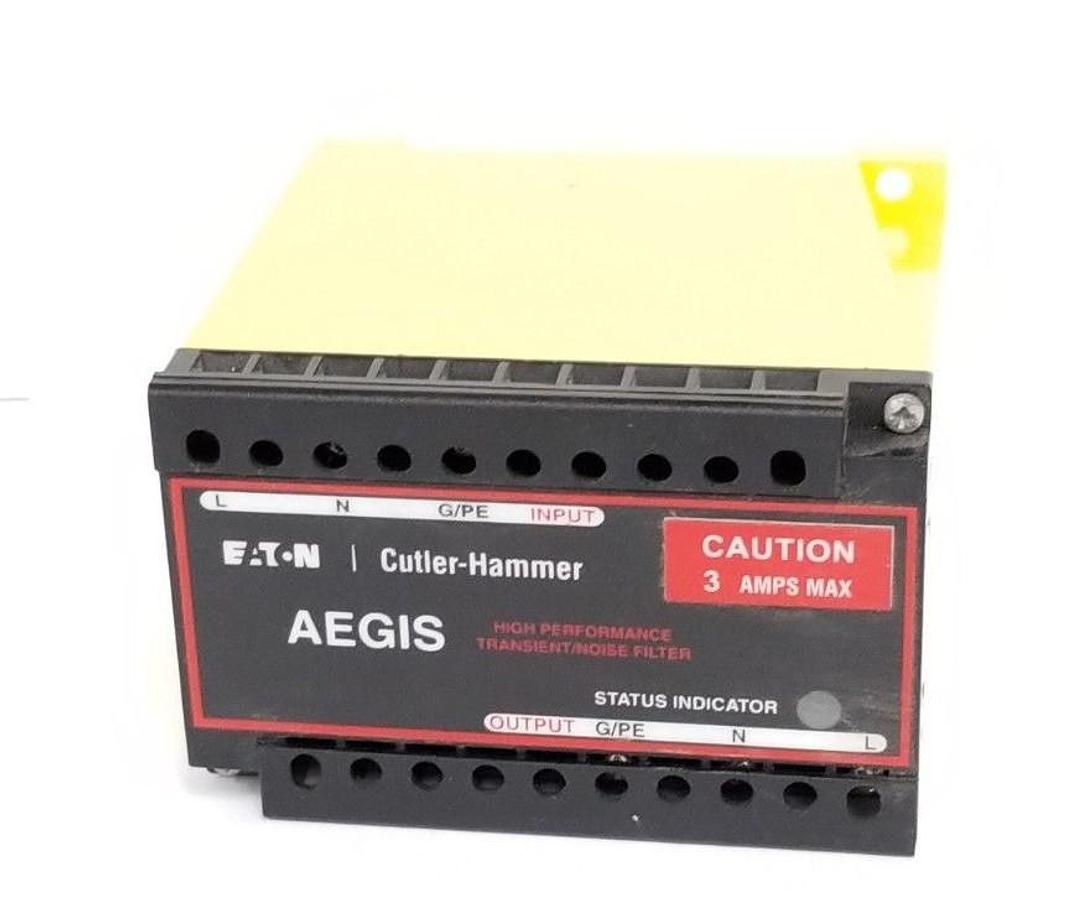 Used NEW EATON CUTLER-HAMMER AGSHWCH120N03XS FILTER A0AS1H1025, 120VAC, 3AMPS