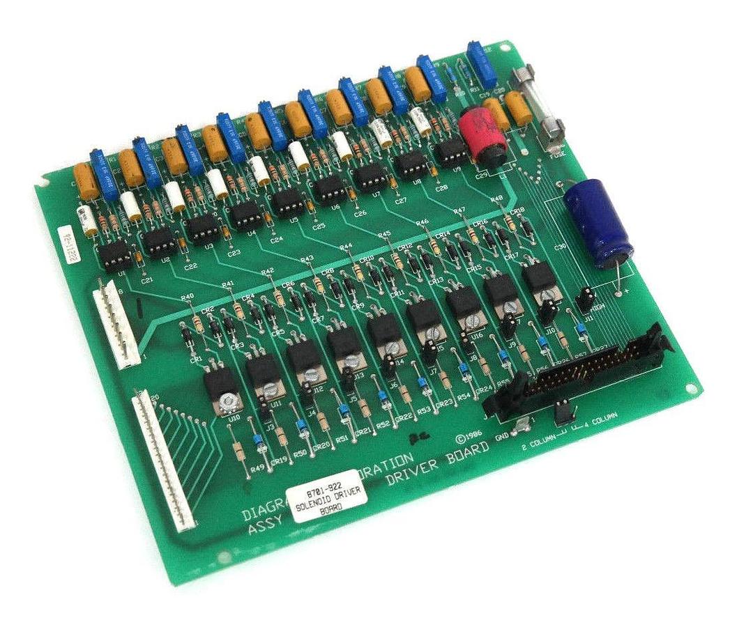 Used DIAGRAPH 8701-922 SOLENOID DRIVER BOARD 8701922