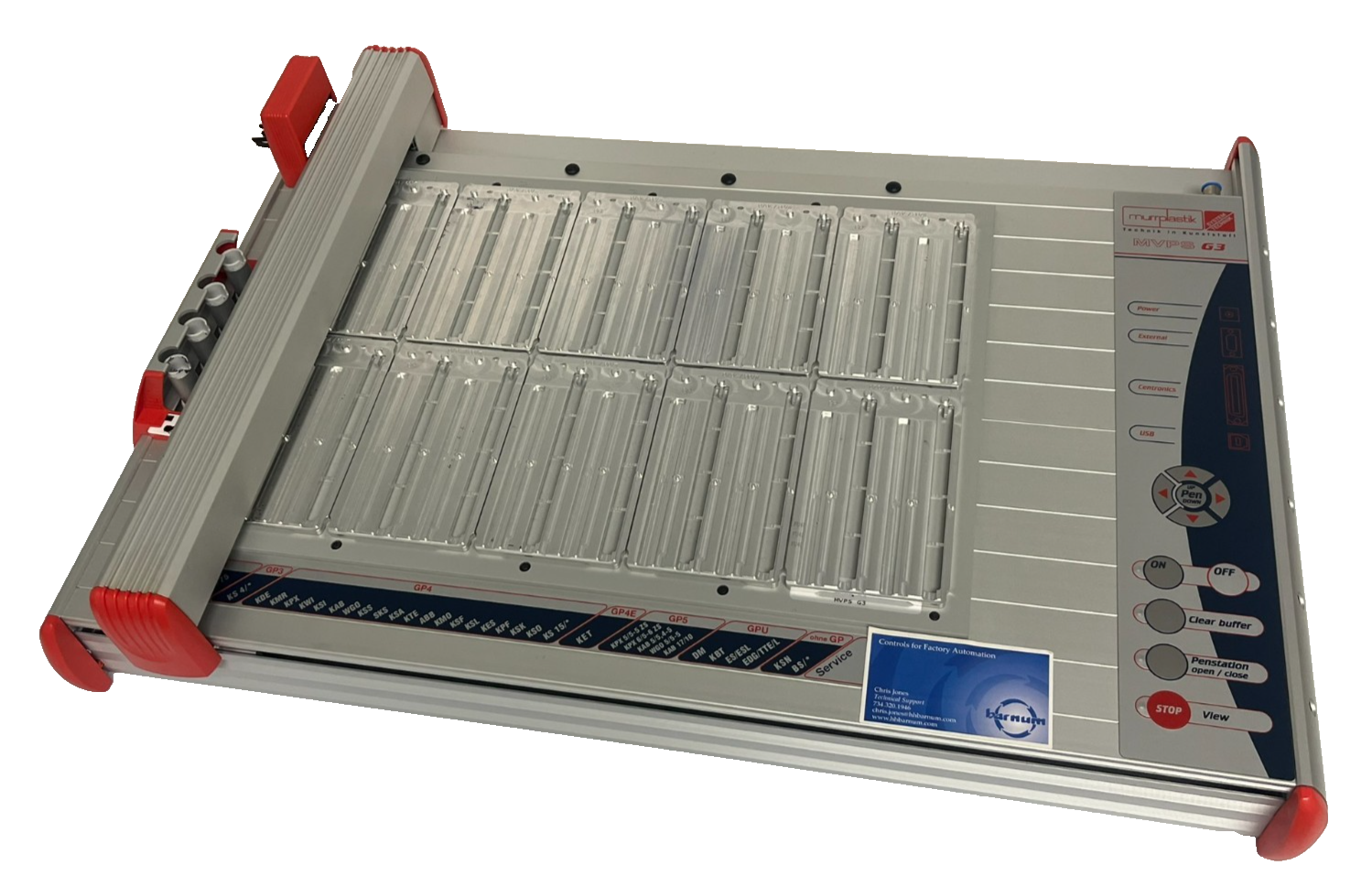 Used MURRPLASTIK MVPS G3 Plotting Device 86621210 Automated Labeling Plotter