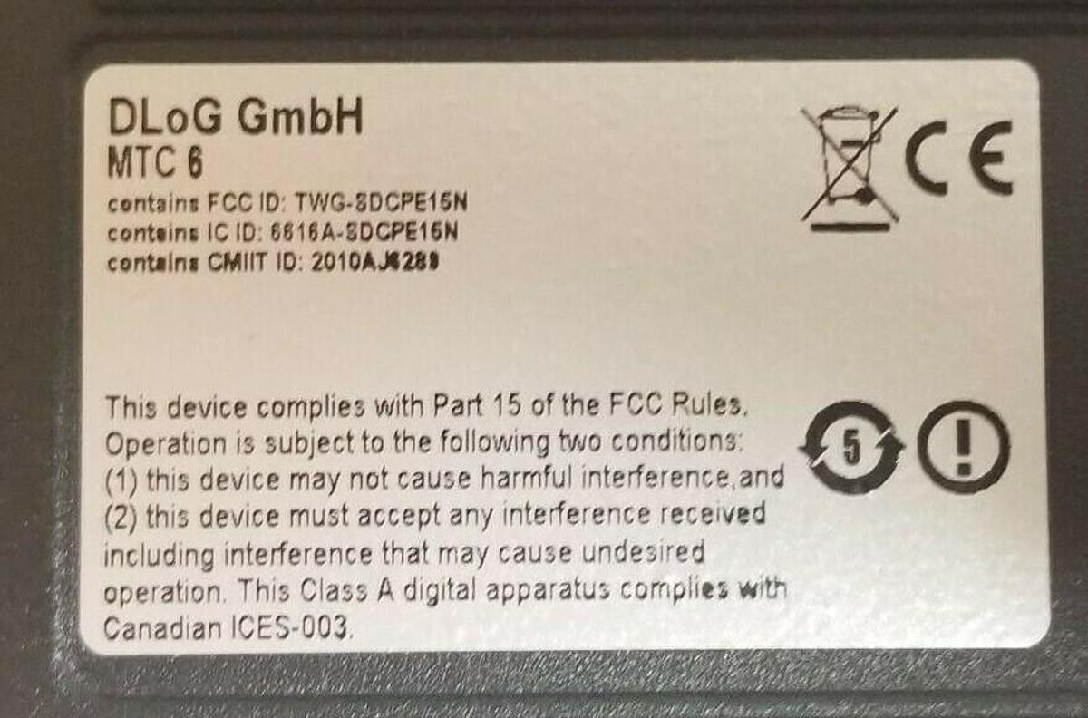 Used ADVANTECH DLOG MTC 6/10 (EOL) IN VEHICLE TERMINAL 24/48V 2.5A/1.2A 1.1GHZ MTC610