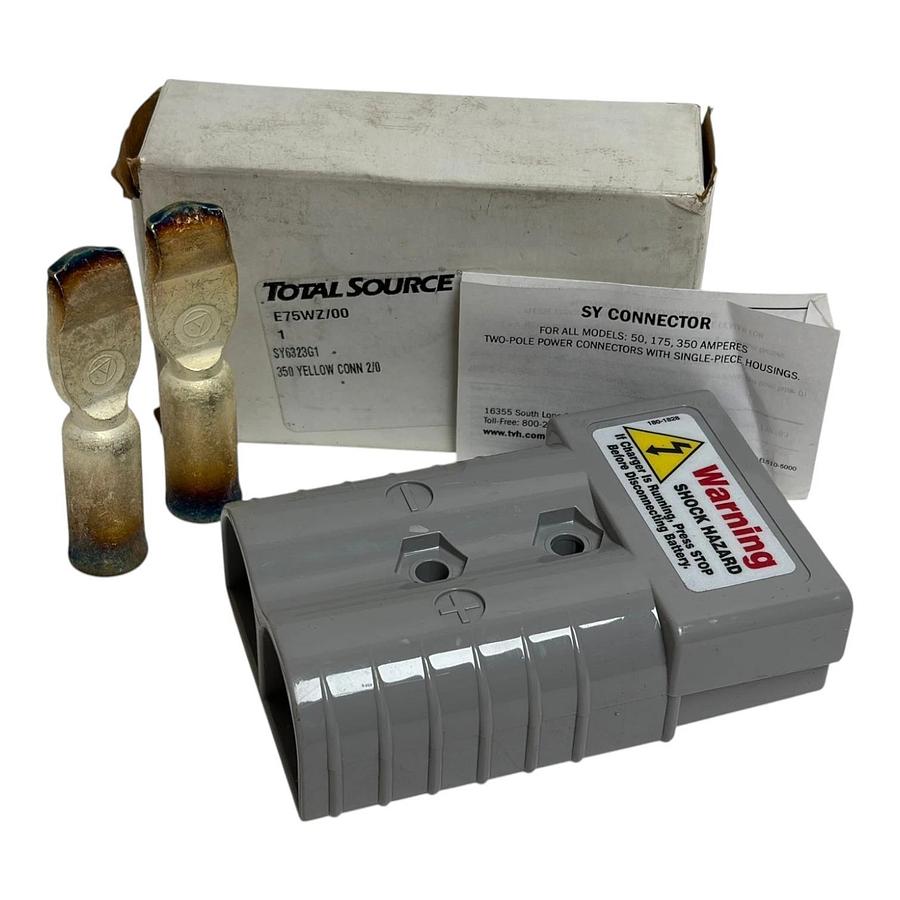 Total Source SY6323G1 Yellow SB350 Power Connector Kit 2/0 Ga Forklift New