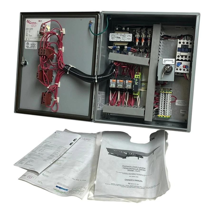 New Nordock 25341-E1 Hydraulic Dock Leveler Control Panel 460V *MISSING BUTTON*